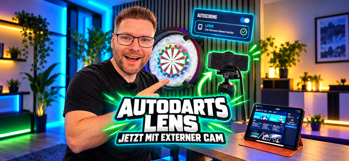 Autodarts Lens mit externer Webcam nutzen: So funktioniert das neue Update