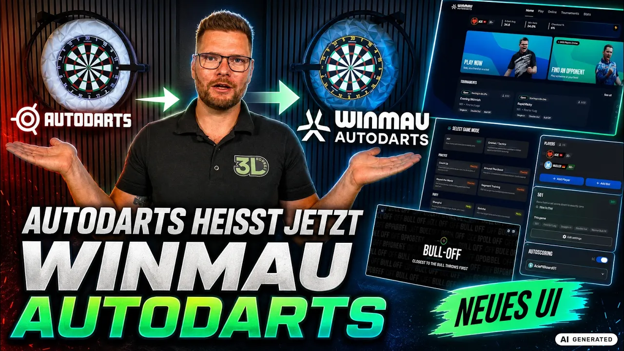 Das neue Winmau Autodarts User Interface ist da – alle Neuerungen im Überblick 🎯
