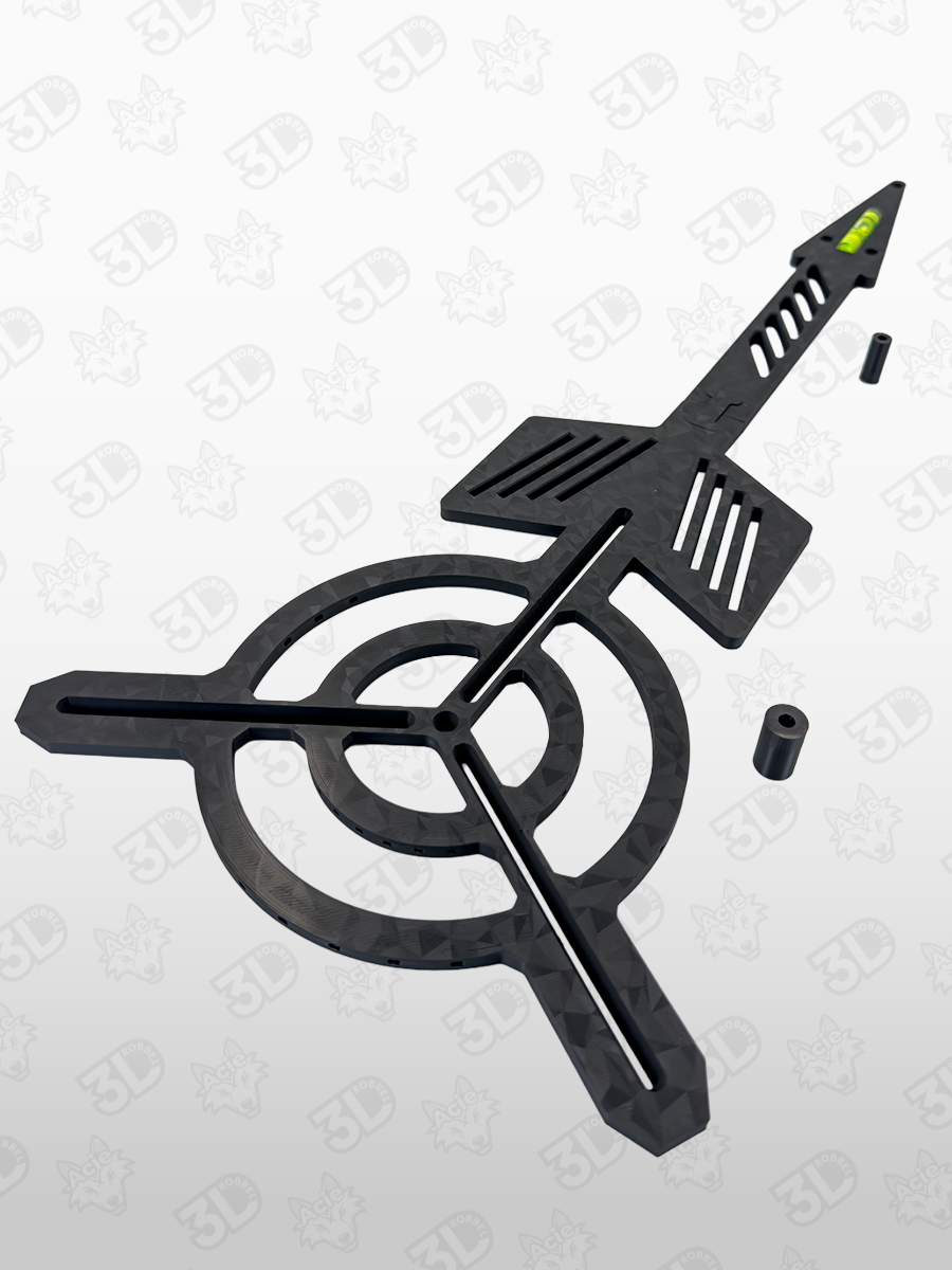 Robbel3D Montage-Schablone für Autodarts (mit Wasserwaage & Pfeilhalter)