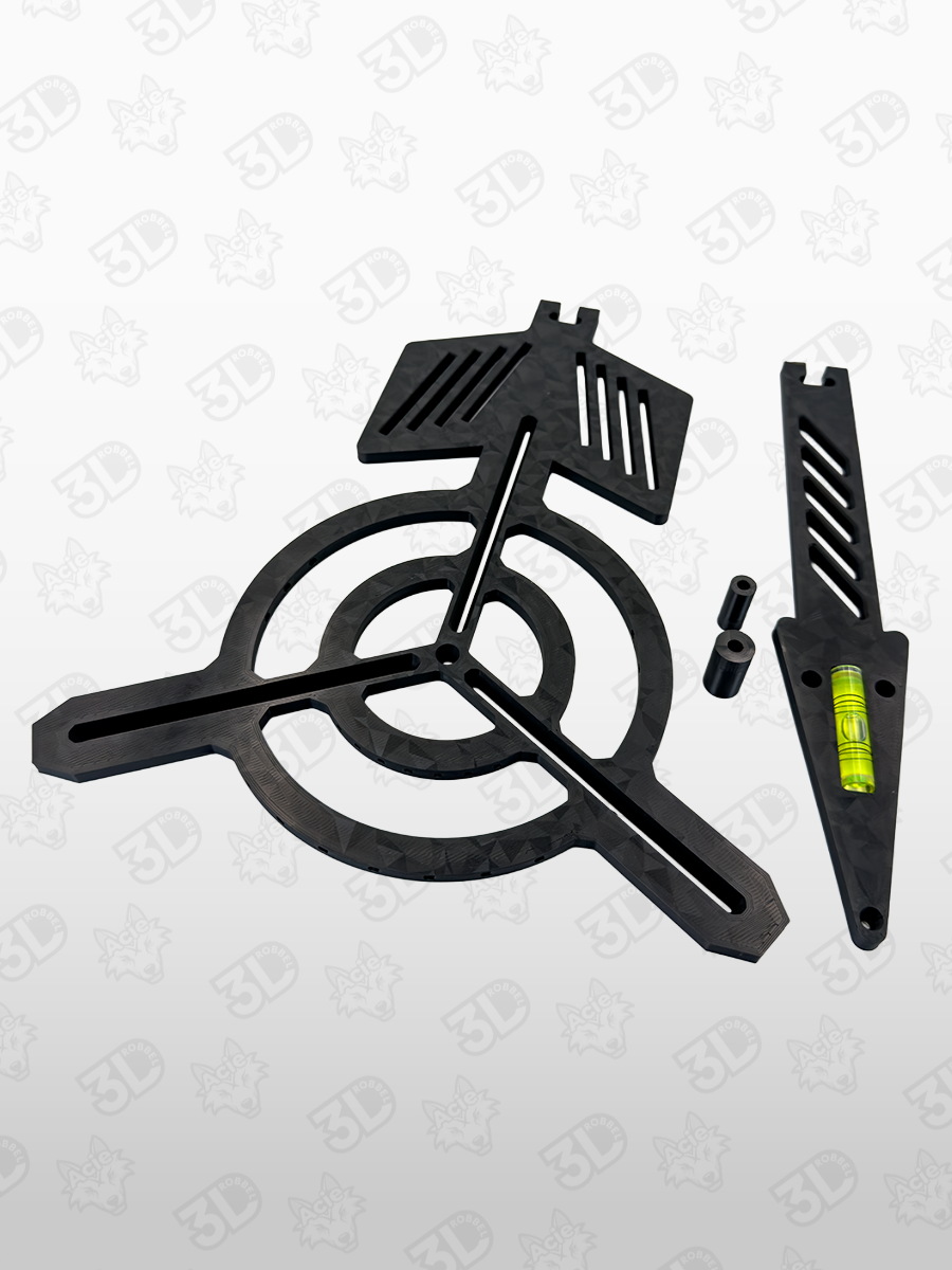 Robbel3D Montage-Schablone für Autodarts (mit Wasserwaage & Pfeilhalter)