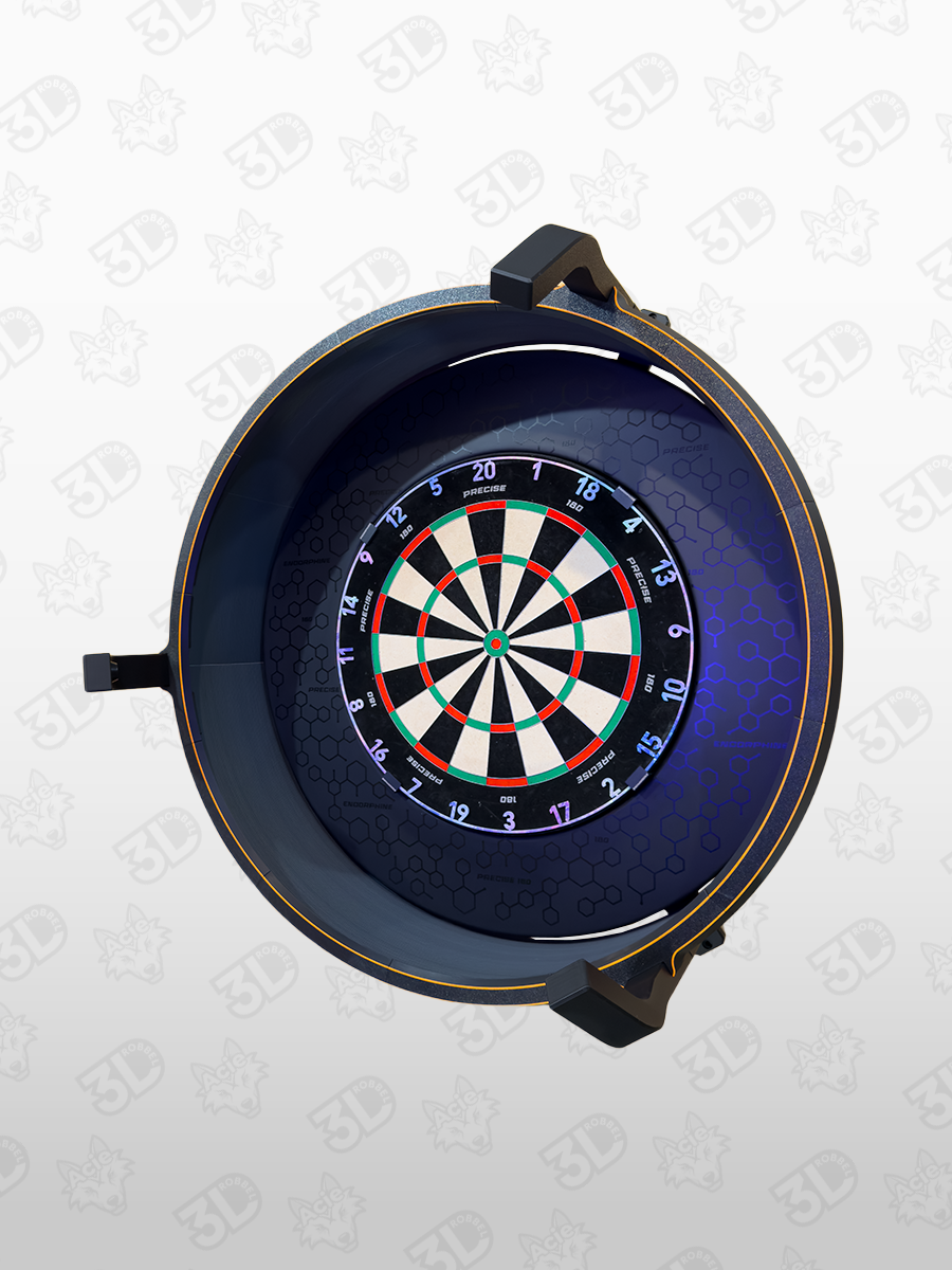 Kamerahalter mit Beleuchtungsring für Autodarts